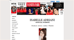 Desktop Screenshot of isabelleadriani.com