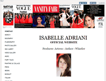 Tablet Screenshot of isabelleadriani.com